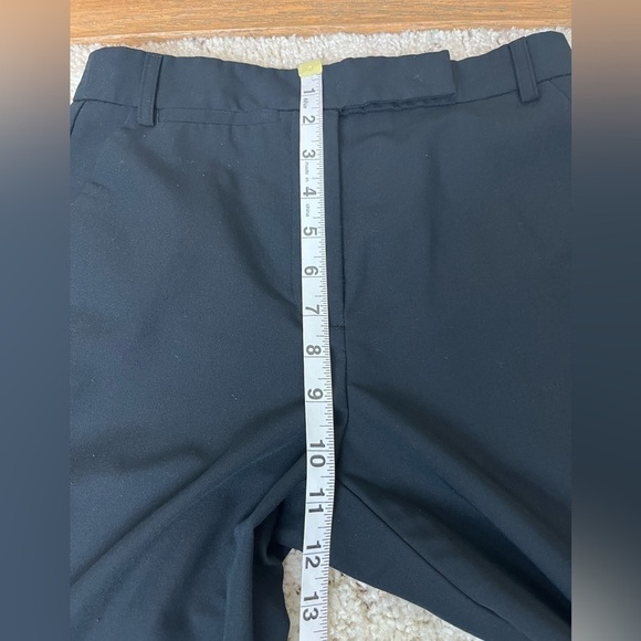 ASOS Design Flat Panel High Waist Straight Leg Trousers Black Size 0 - Picture 8 of 12